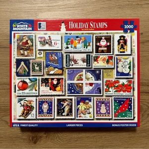 White Mountain 1000 Piece Holiday Stamps Puzzle